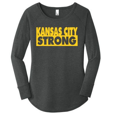 Kansas City Strong Women's Perfect Tri Tunic Long Sleeve Shirt