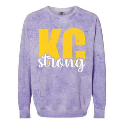 Kansas City Strong Colorblast Crewneck Sweatshirt