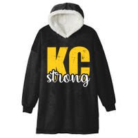 Kansas City Strong Hooded Wearable Blanket