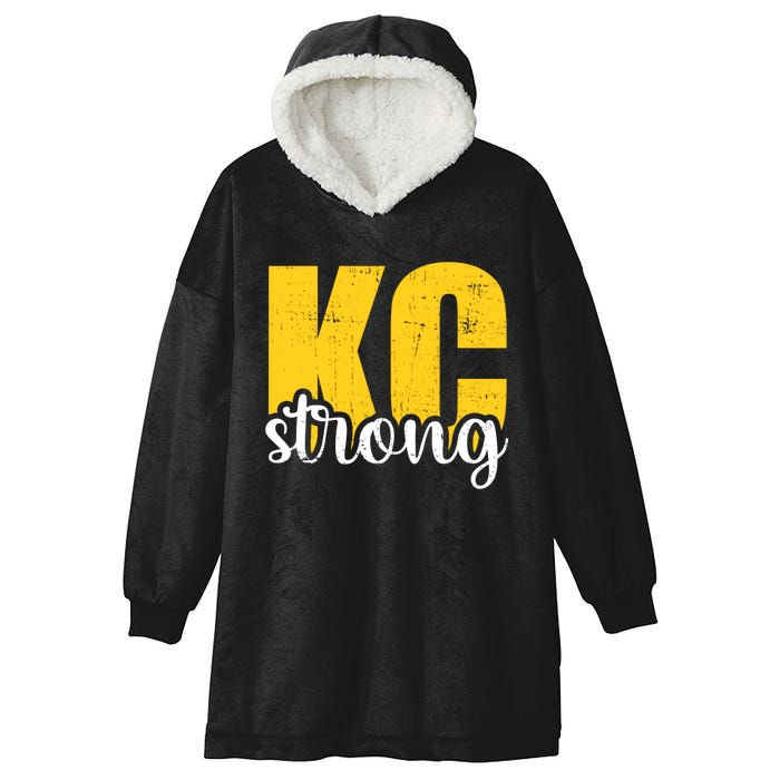 Kansas City Strong Hooded Wearable Blanket