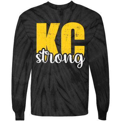 Kansas City Strong Tie-Dye Long Sleeve Shirt