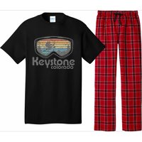 Keystone Colorado Ski Mountain Skiing Retro Vacation Gift Pajama Set