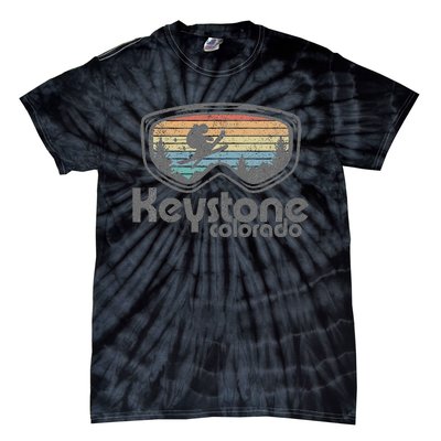 Keystone Colorado Ski Mountain Skiing Retro Vacation Gift Tie-Dye T-Shirt