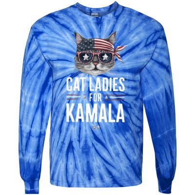 Kamala Cat S Gift Tie-Dye Long Sleeve Shirt