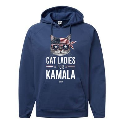 Kamala Cat S Gift Performance Fleece Hoodie