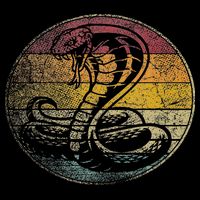 King Cobra Snake Sun Retro Vintage Reptile 80s Gift Drawstring Bag