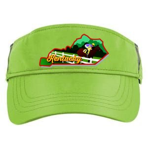 Kentucky Cartoon State Illustration Adult Drive Performance Visor