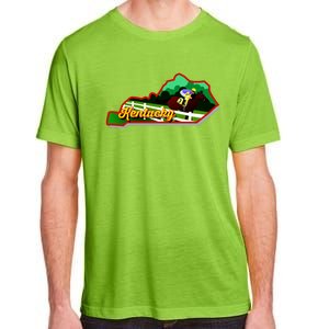 Kentucky Cartoon State Illustration Adult ChromaSoft Performance T-Shirt