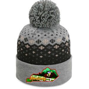 Kentucky Cartoon State Illustration The Baniff Cuffed Pom Beanie