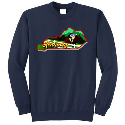 Kentucky Cartoon State Illustration Sweatshirt