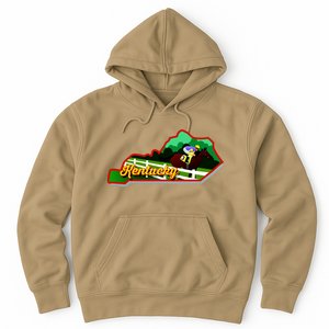 Kentucky Cartoon State Illustration Hoodie