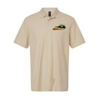 Kentucky Cartoon State Illustration Softstyle Adult Sport Polo