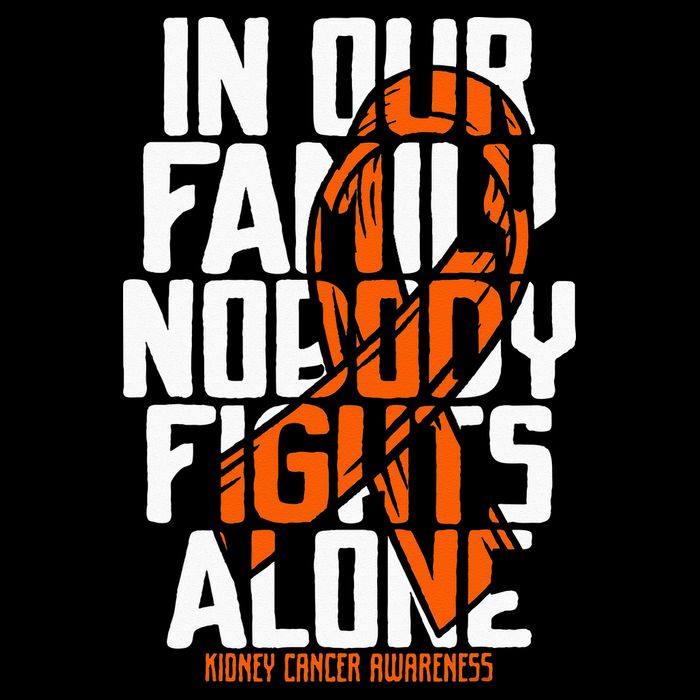 Kidney Cancer Support Family Kidney Cancer Awareness Flat Bill Trucker Hat