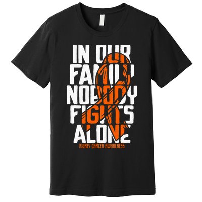 Kidney Cancer Support Family Kidney Cancer Awareness Premium T-Shirt