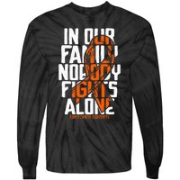 Kidney Cancer Support Family Kidney Cancer Awareness Tie-Dye Long Sleeve Shirt