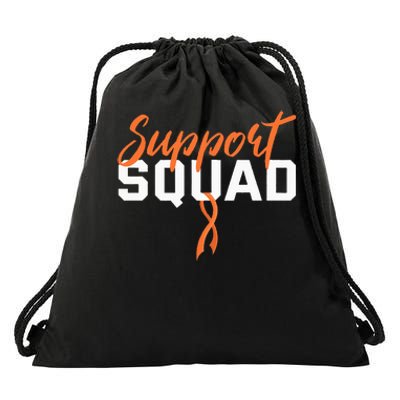 Kidney Cancer Support Squad Drawstring Bag