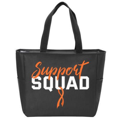 Kidney Cancer Support Squad Zip Tote Bag