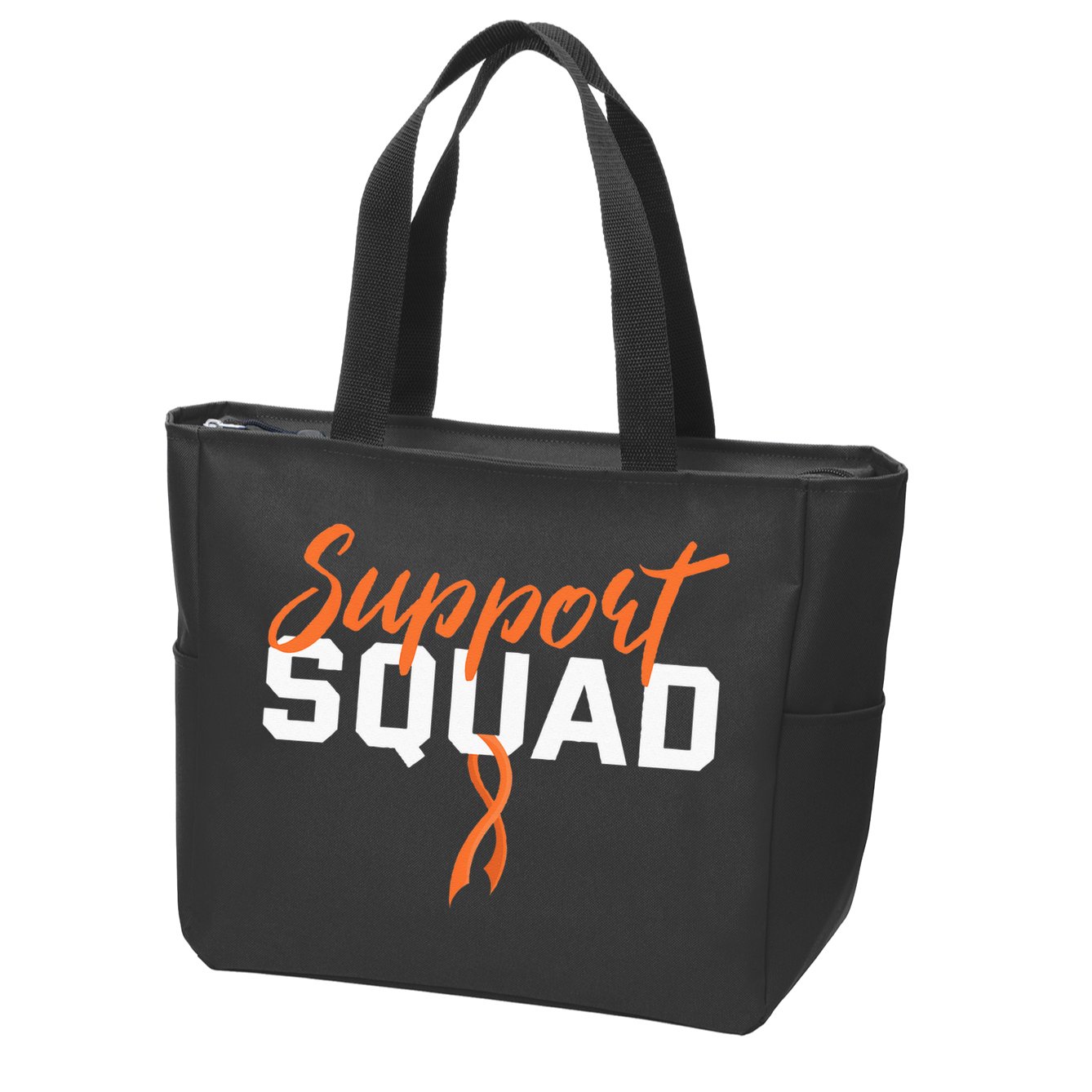 Kidney Cancer Support Squad Zip Tote Bag