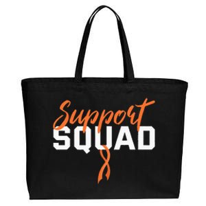 Kidney Cancer Support Squad Cotton Canvas Jumbo Tote