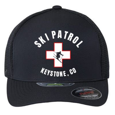 Keystone Colorado Ski Patrol Gift Flexfit Unipanel Trucker Cap