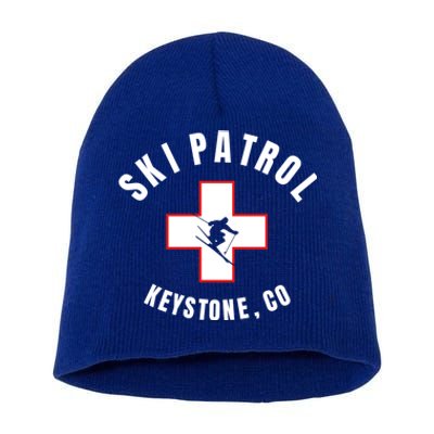 Keystone Colorado Ski Patrol Gift Short Acrylic Beanie