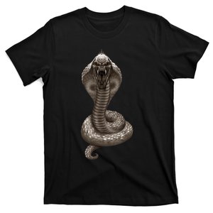 King Cobra Snake With Skull Illustration Graphic Design Gift T-Shirt