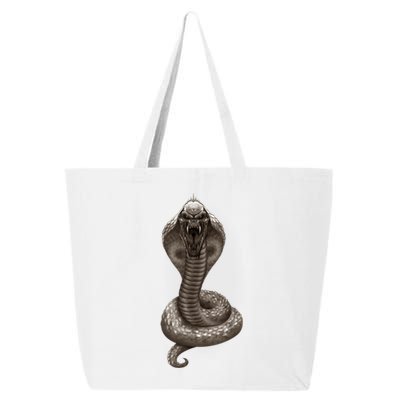 King Cobra Snake With Skull Illustration Graphic Design Gift 25L Jumbo Tote