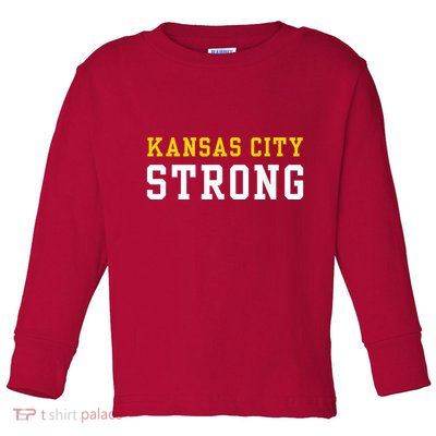 Kansas City Strong Toddler Long Sleeve Shirt