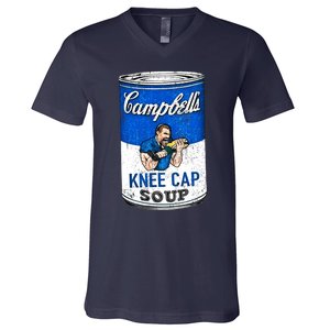 Knee Cap Soup V-Neck T-Shirt