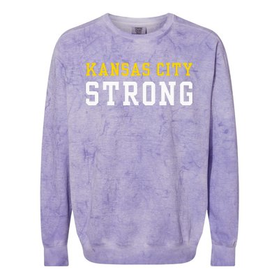 Kansas City Strong Colorblast Crewneck Sweatshirt