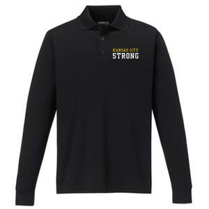 Kansas City Strong Performance Long Sleeve Polo