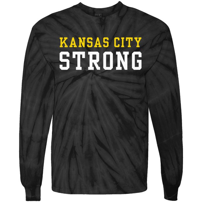 Kansas City Strong Tie-Dye Long Sleeve Shirt