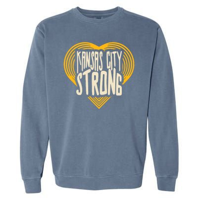 Kansas City Strong Heart Awareness Garment-Dyed Sweatshirt