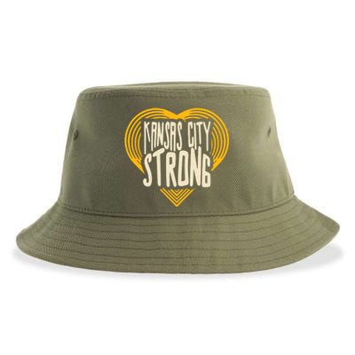 Kansas City Strong Heart Awareness Sustainable Bucket Hat