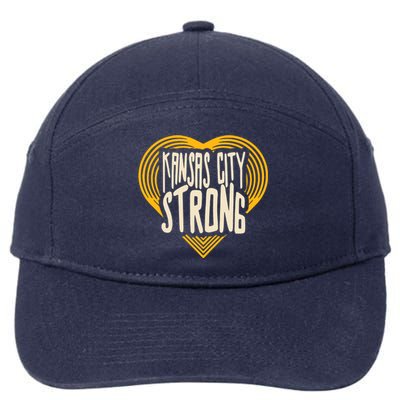 Kansas City Strong Heart Awareness 7-Panel Snapback Hat