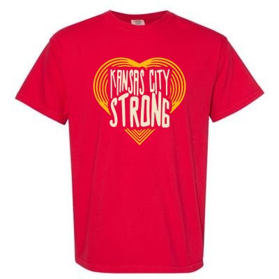 Kansas City Strong Heart Awareness Garment-Dyed Heavyweight T-Shirt