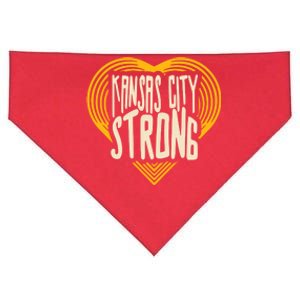 Kansas City Strong Heart Awareness USA-Made Doggie Bandana