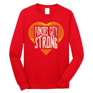 Kansas City Strong Heart Awareness Long Sleeve Shirt