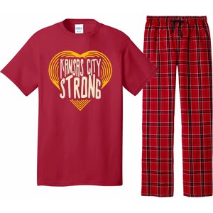 Kansas City Strong Heart Awareness Pajama Set