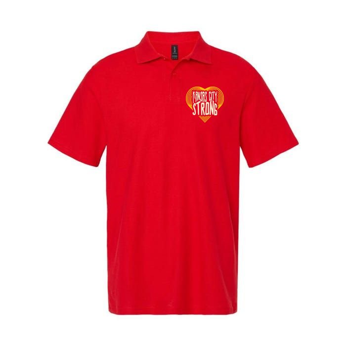 Kansas City Strong Heart Awareness Softstyle Adult Sport Polo