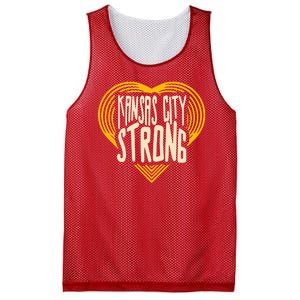 Kansas City Strong Heart Awareness Mesh Reversible Basketball Jersey Tank