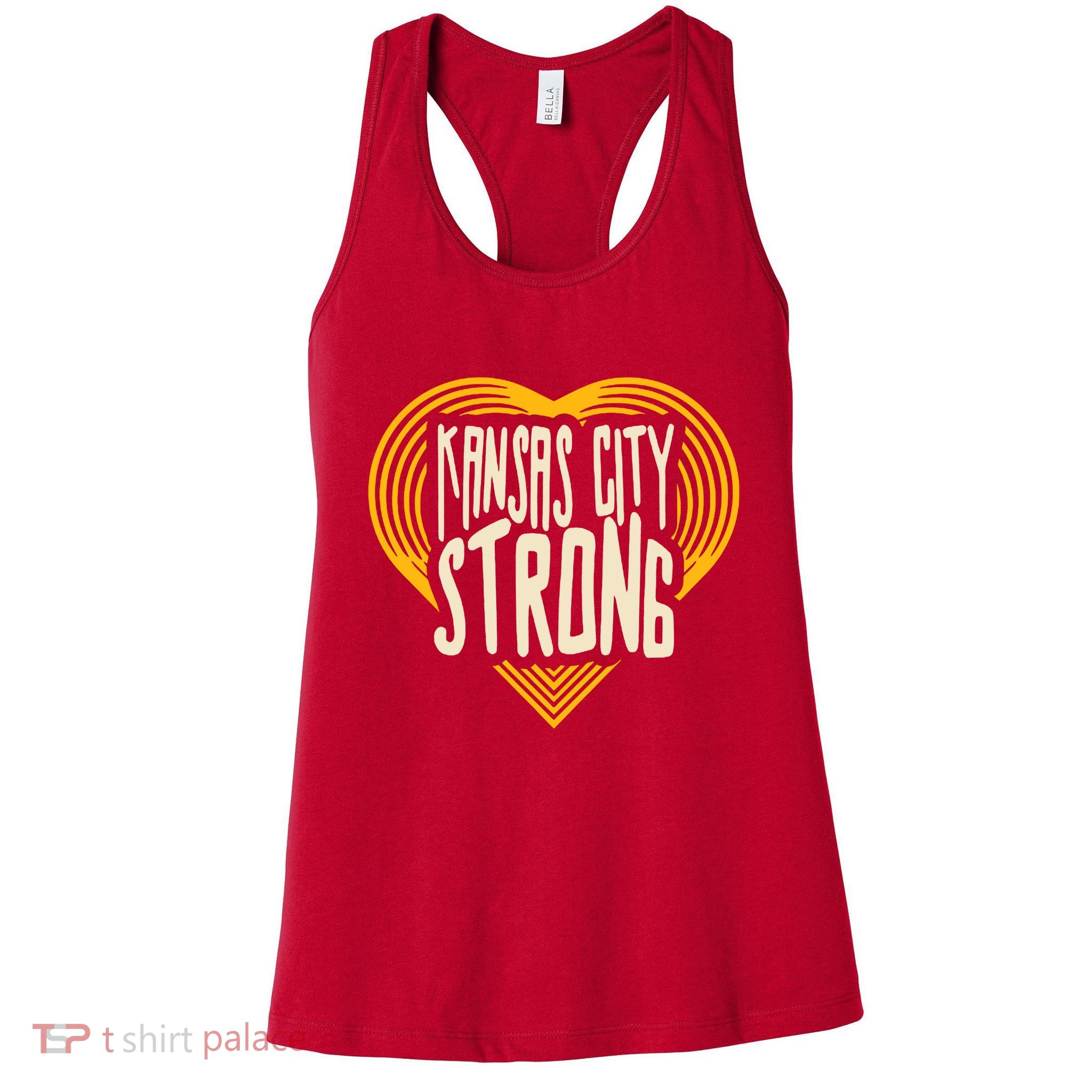 Kansas City Strong Heart Awareness Womens Tank Top