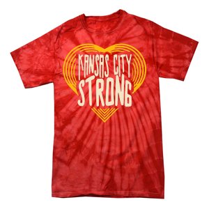 Kansas City Strong Heart Awareness Tie-Dye T-Shirt