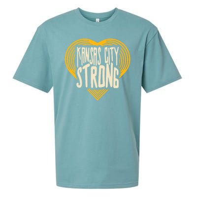 Kansas City Strong Heart Awareness Sueded Cloud Jersey T-Shirt