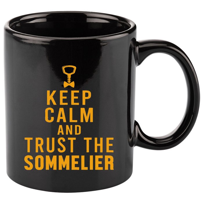 Keep Calm Sommelier Wine Waiter Restaurant Winemaker 11oz C Handle Ceramic Mug
