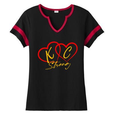 Kansas City Strong Heart Ladies Halftime Notch Neck Tee