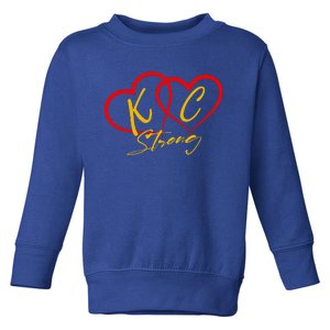 Kansas City Strong Heart Toddler Sweatshirt