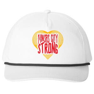 Kansas City Strong Heart Snapback Five-Panel Rope Hat