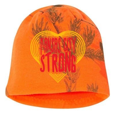 Kansas City Strong Heart Kati - Camo Knit Beanie