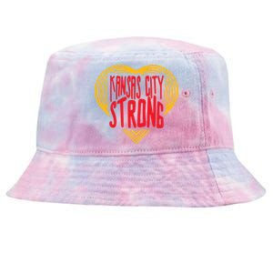 Kansas City Strong Heart Tie-Dyed Bucket Hat